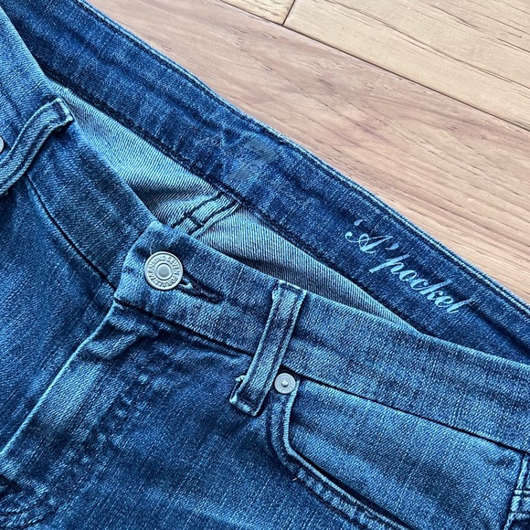 2000’s jeans “A” Pocket 7 For All Mankind Dark Wash Jeans Size 29 - Picture 3 of 10